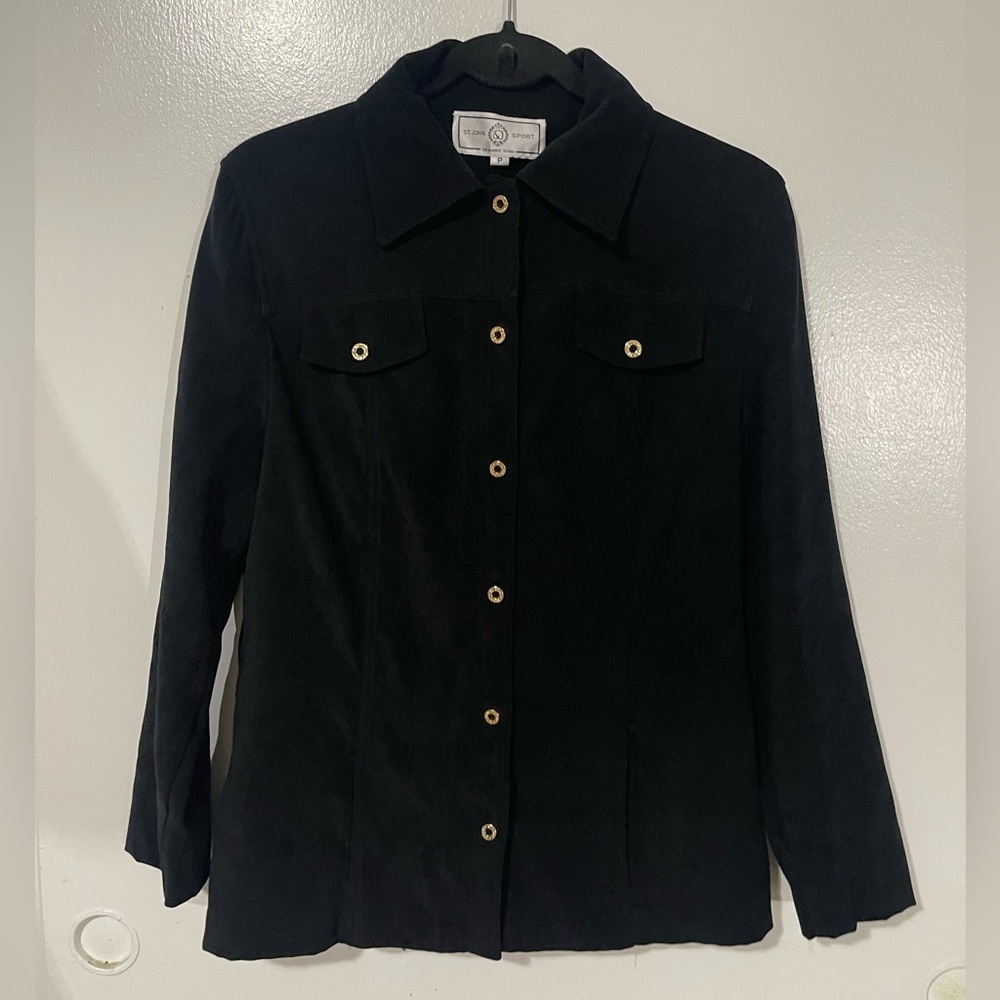 St. John Sport snap front jacket long sleeve